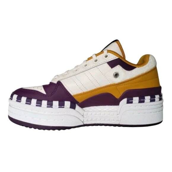 Adidas Triple Platform Los Angeles Lakers Sneakers Missing Snap Toppers Size 7.5 - Picture 5 of 16